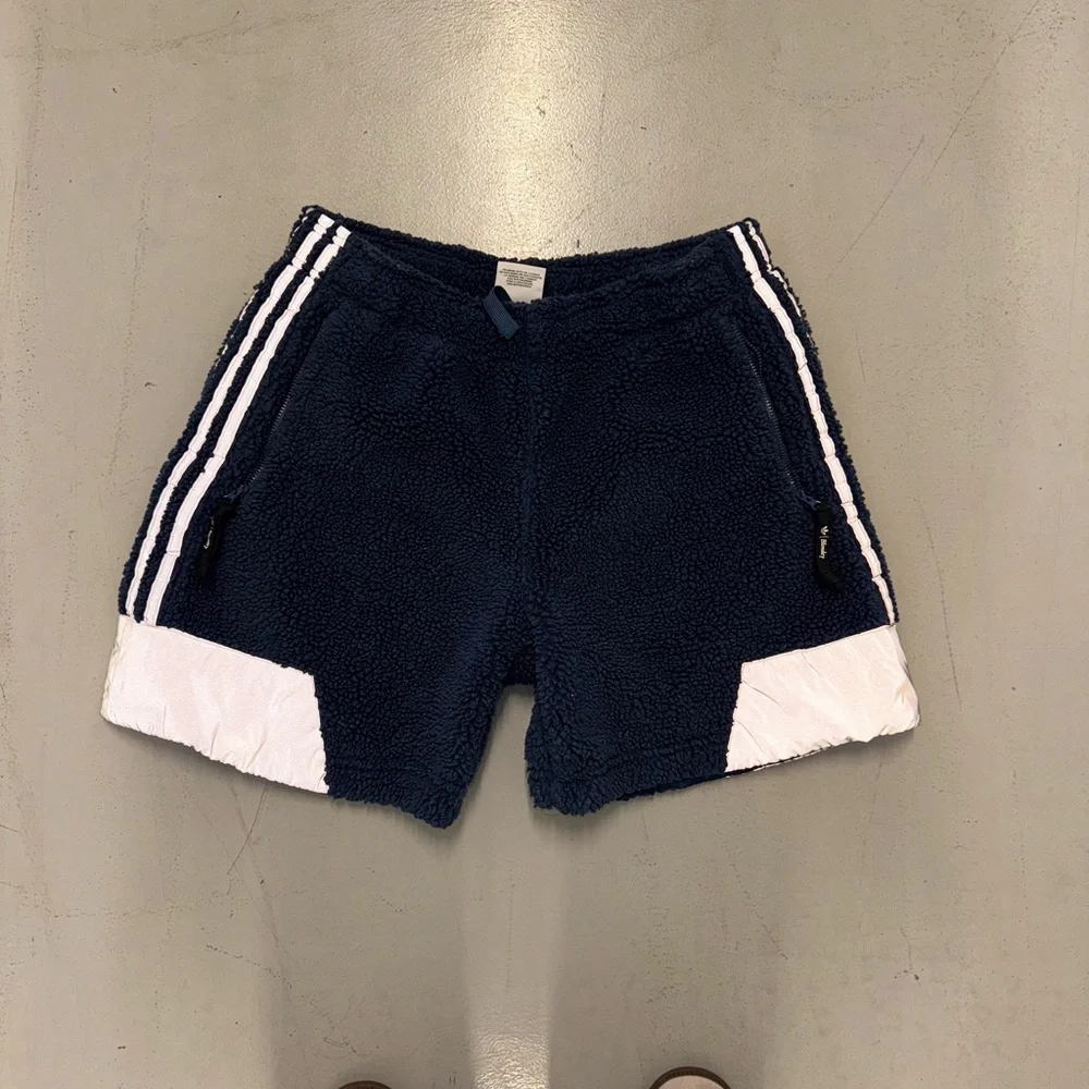 Adidas X Blondey Sherpa shorts Navy Blue - Picture 3 of 5